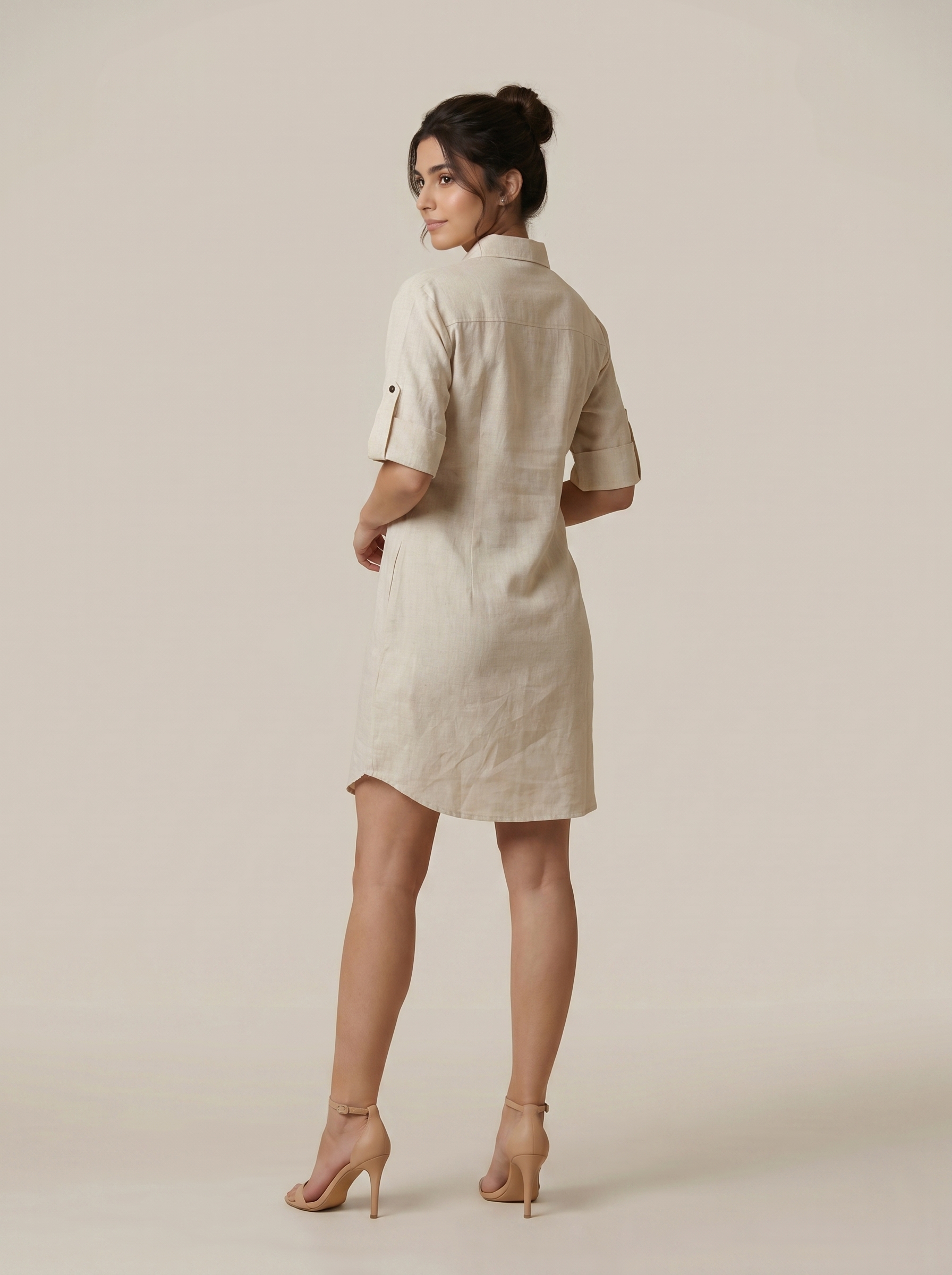 Beige with face