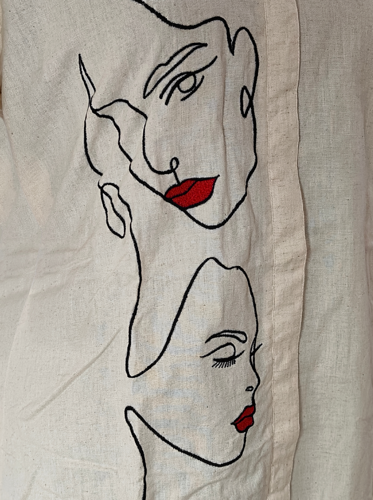 Beige with face