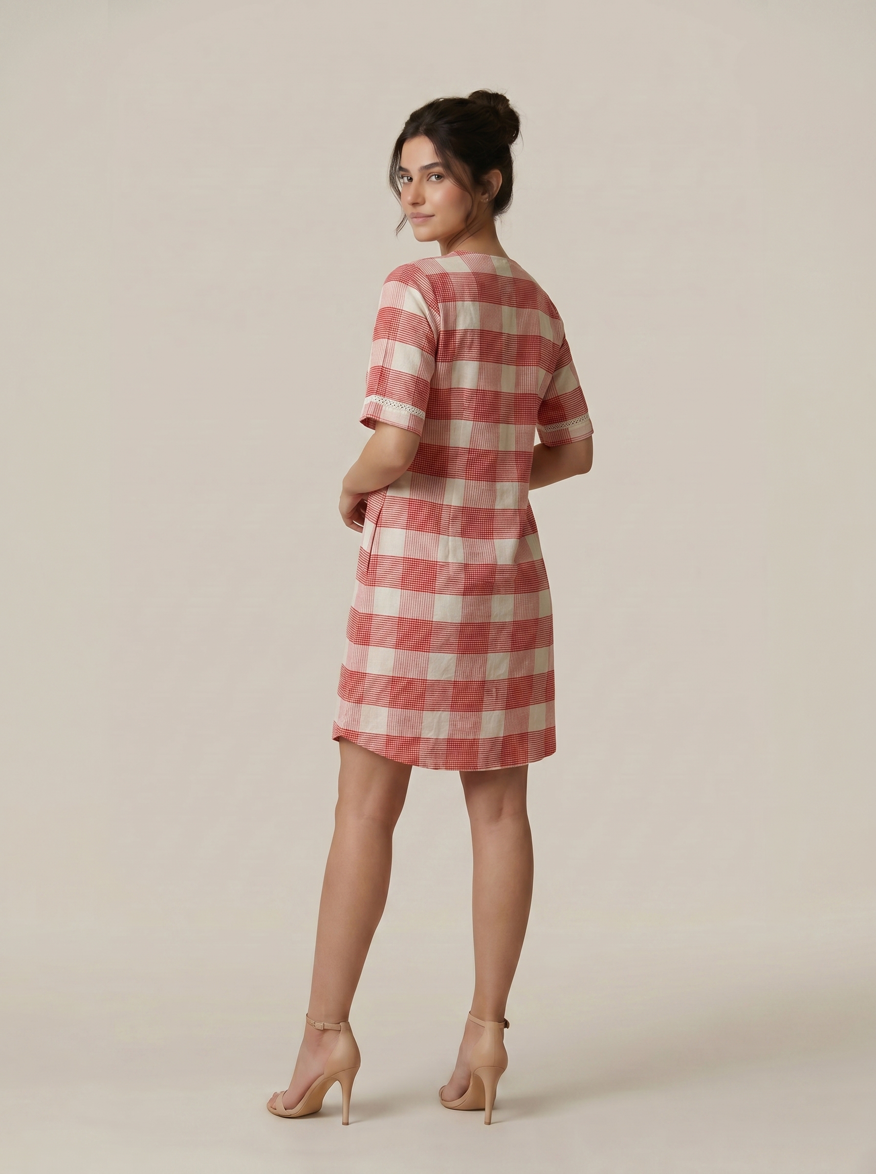 Red Check Dress